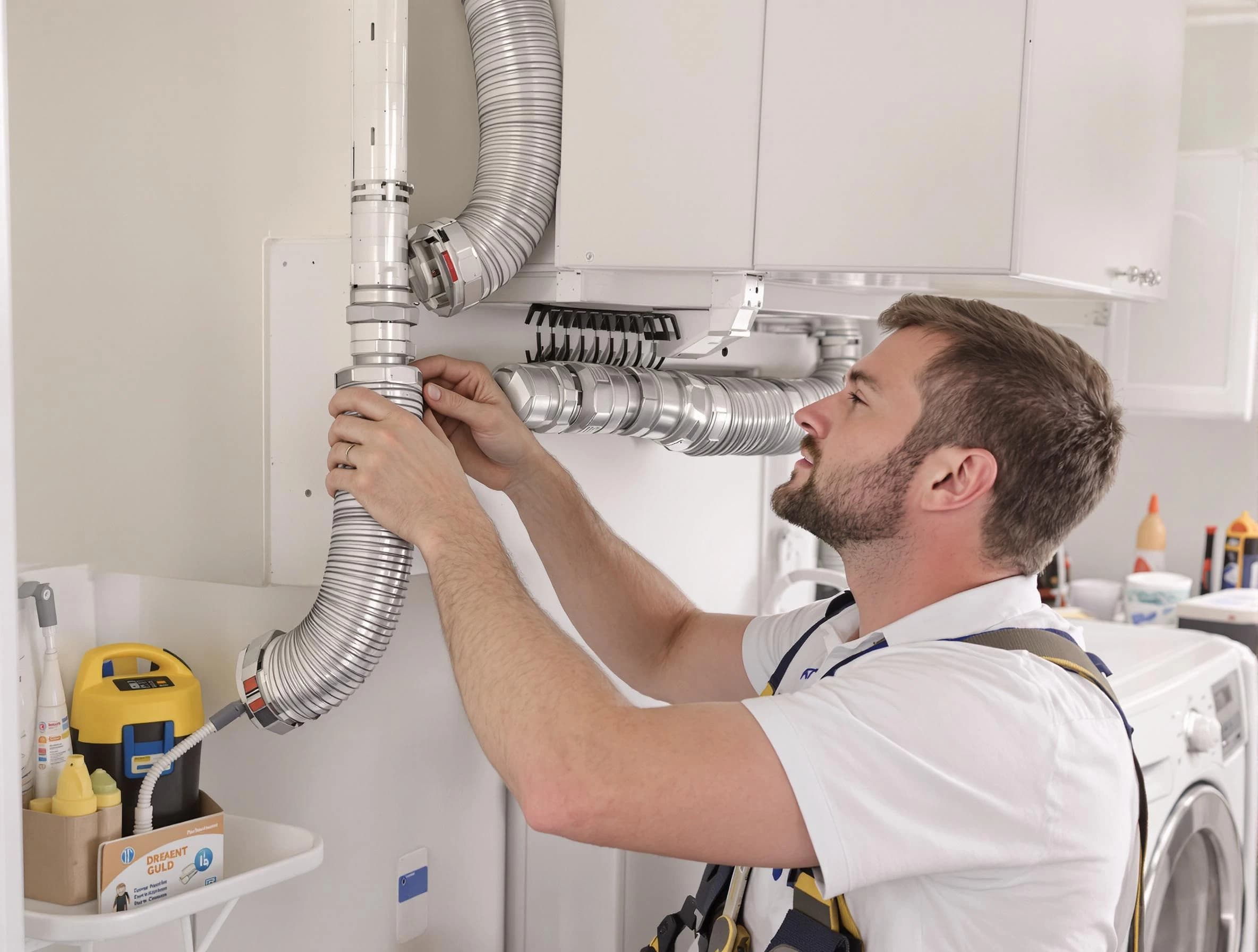 Professional dryer vent repair and installation by North Huntingdon Dryer Vent Cleaning in North Huntingdon