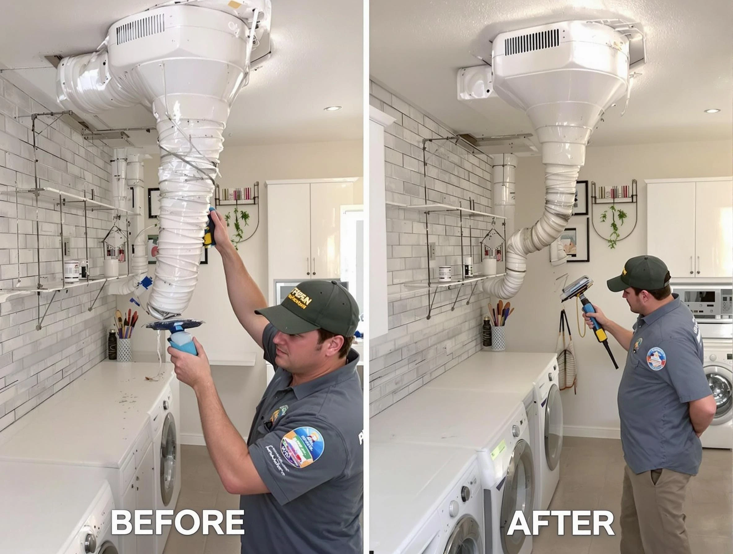 Professional dryer exhaust vent cleaning by North Huntingdon Dryer Vent Cleaning in North Huntingdon